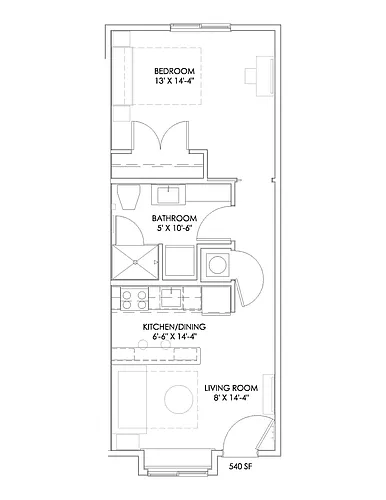 Floor plan Carmichael Flat
