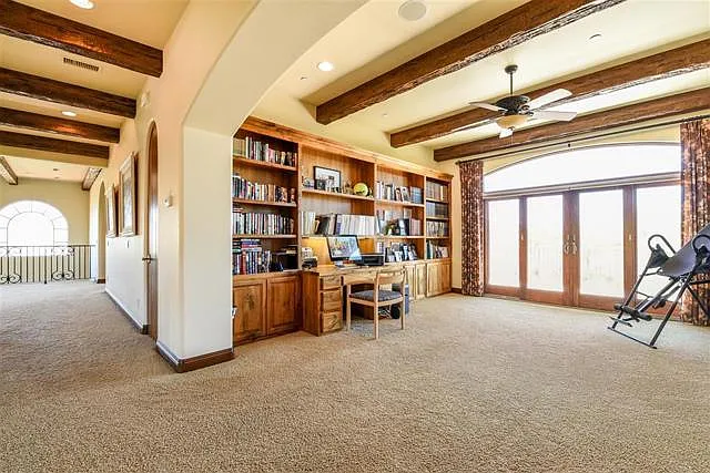 Upstairs home office/gym/entertainment room