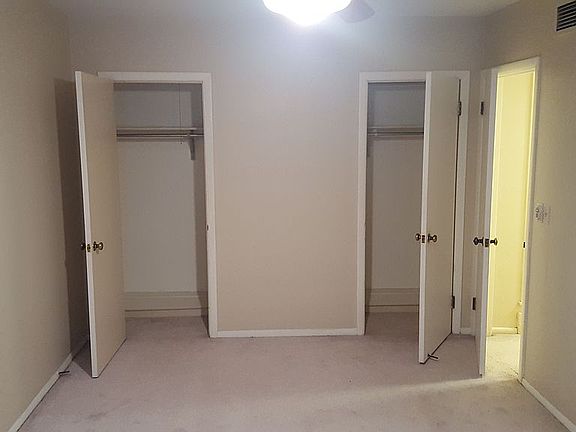 Closets in master Bedroom
