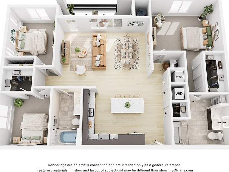 3 Bedroom 3 Bedroom