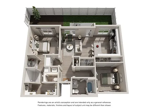 Floor plan Two Bedroom