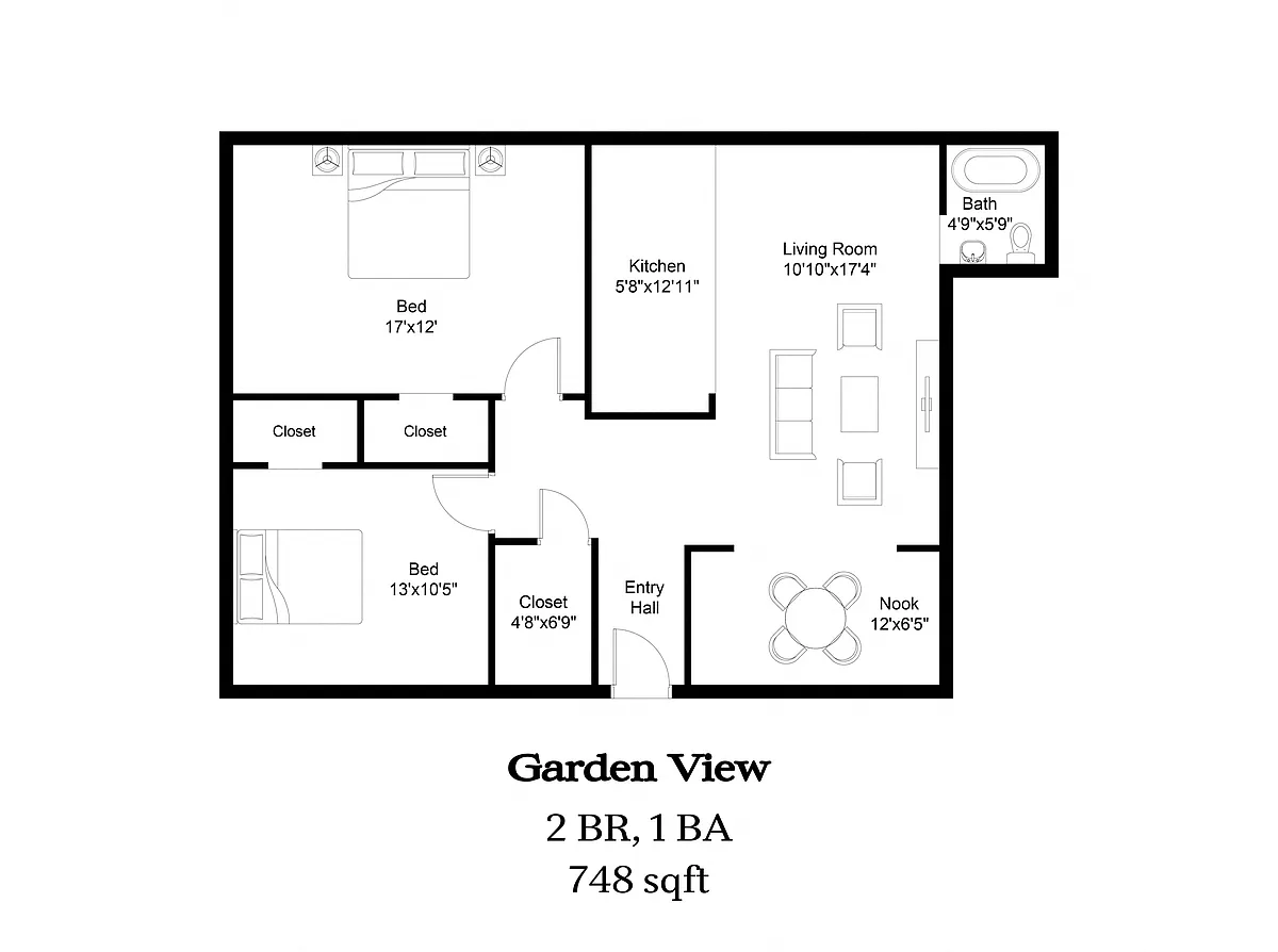 Floor plan Garden View