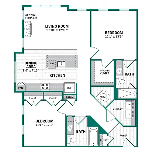 Floor plan C1 - The Refinery