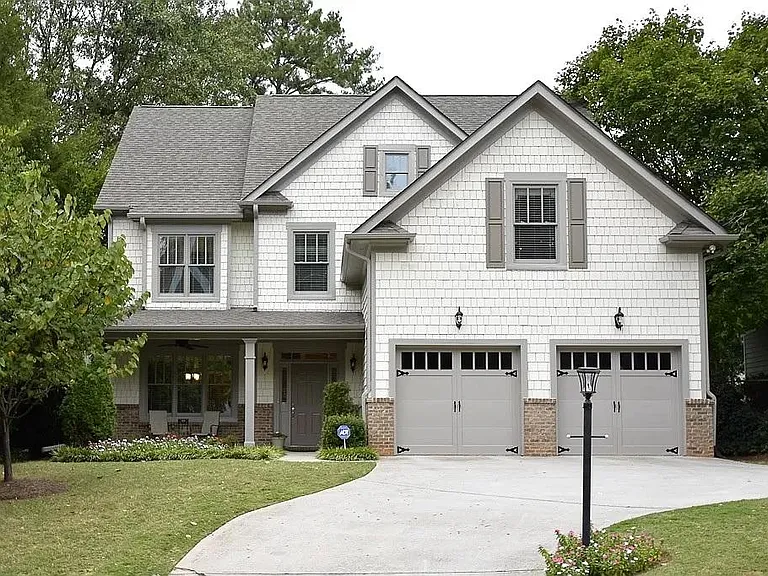 Front of house with covered porch