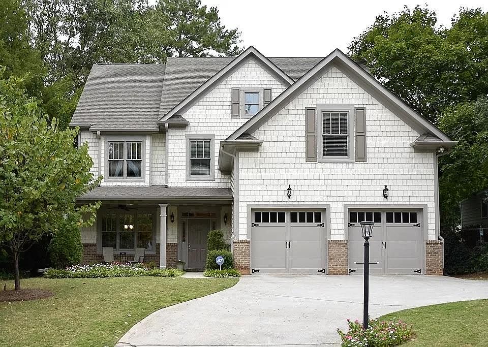 Front of house with covered porch