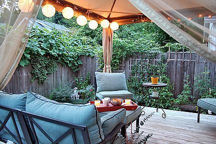 Eco-friendly, private back yard