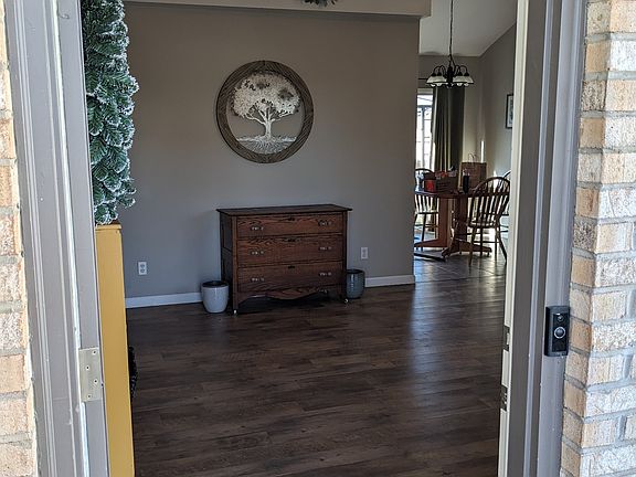 living room view from front door