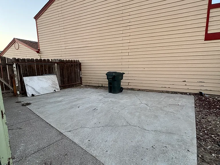 Backyard area