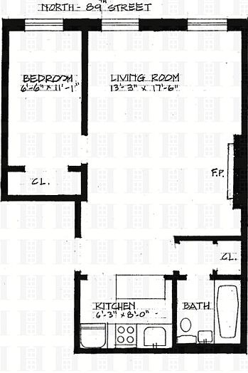 1st image of 324 W 89th St APT 1A