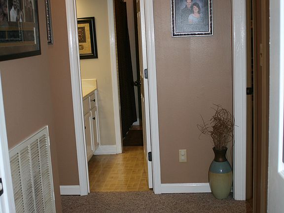 One sink bathroom off hall