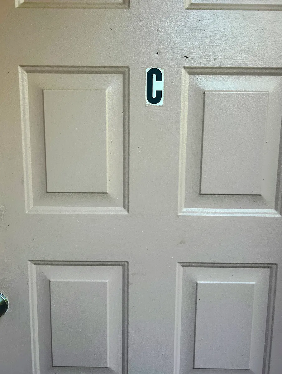 The front door. - 1383 Corydale Dr #C