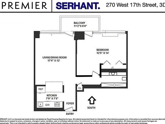 2nd image of 270 W 17th St APT 3D