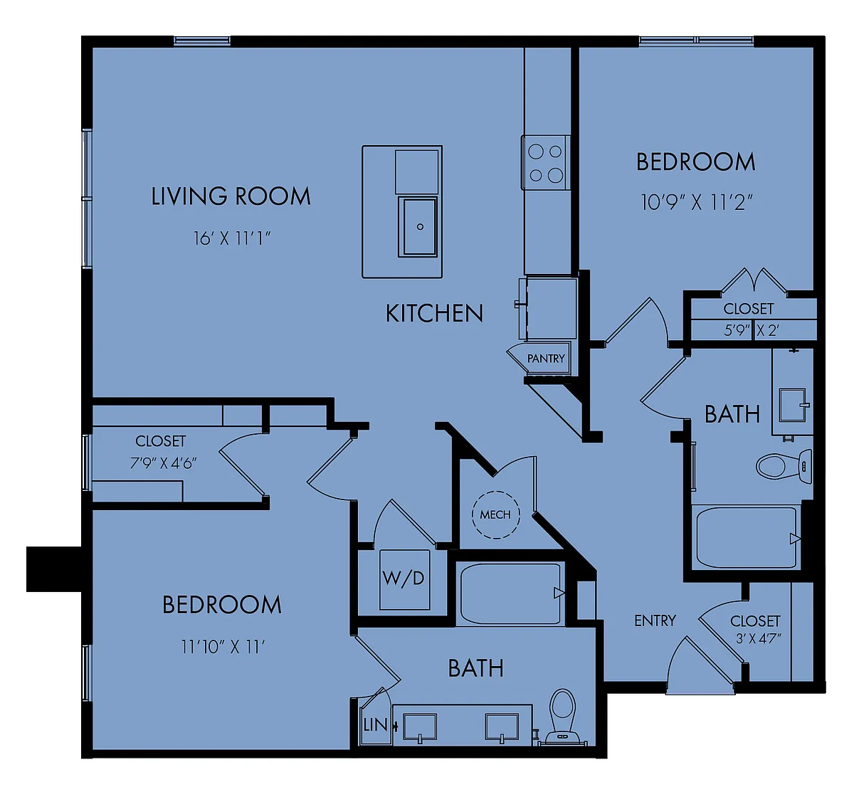Floor plan B3