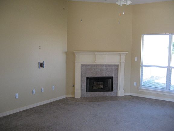 Gas firepalce and home is wired for surround sound