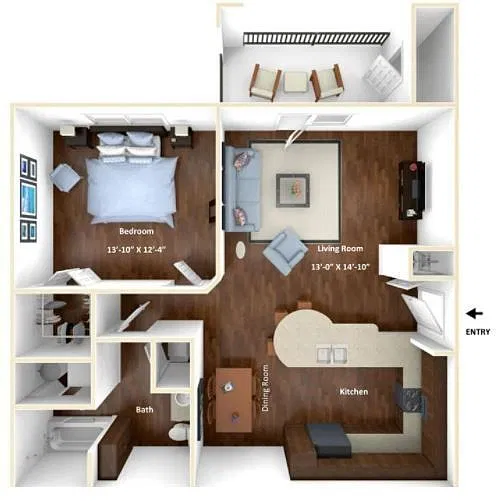Floor plan The Evergreen Suites