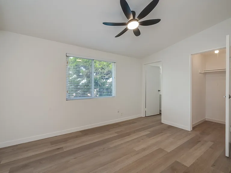 Primary bedroom has walk-in closet and half-bathroom!