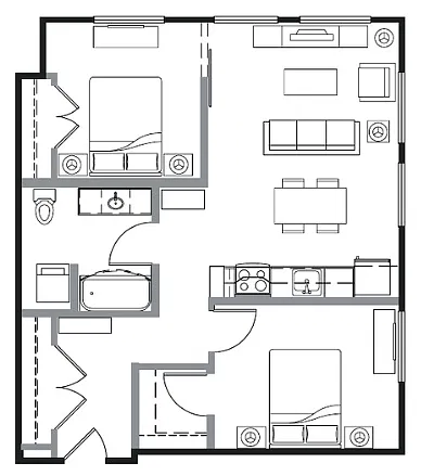 Floor plan B1B