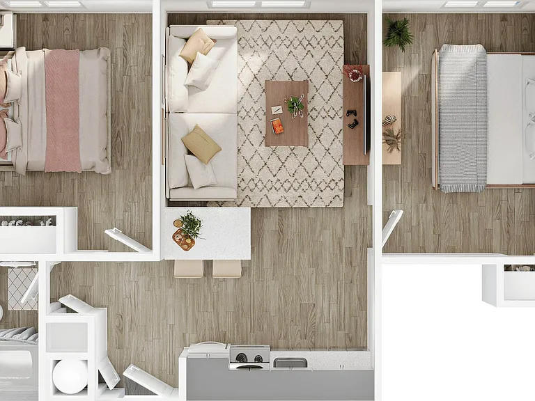 2BR/1BA - B1 2BR/1BA - B1