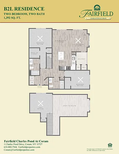 Floor plan B2L Residence 2BR Plus Loft - Hemingway