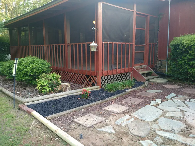 stone patio