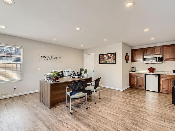 The Leasing Office Interior at Vista Flores Apartments