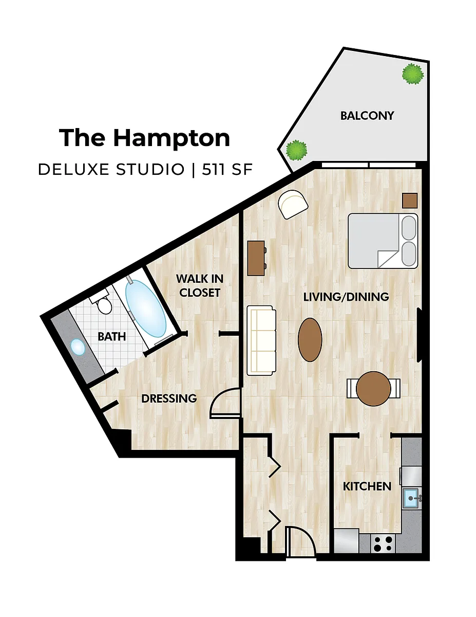 Floor plan The Hampton