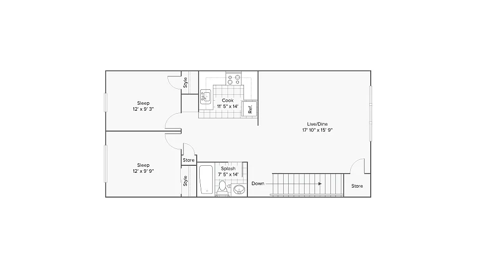 Floor plan Brookside