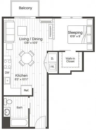 Floor plan Studio-S5