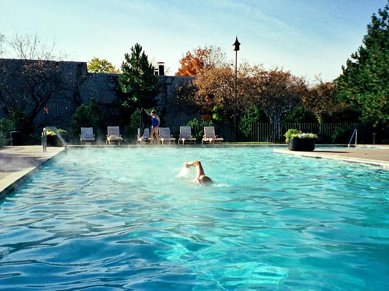 Outdoor pool at Cedars of Edina