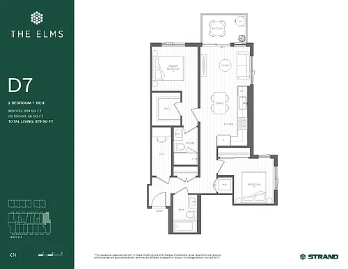 Floor plan Plan D7