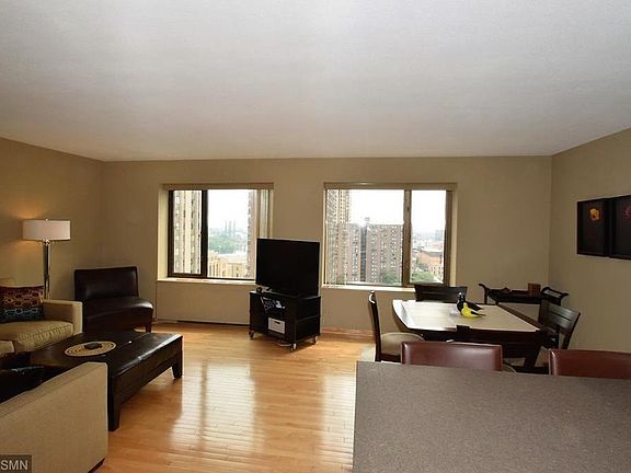 Large, light, living area. Hardwood maple floors throughout.