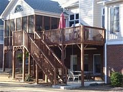 Patio, deck and screened porch.