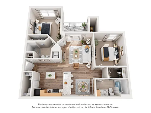 Floor plan 2 Bedroom