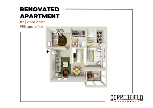 Floor plan B2 Renovated