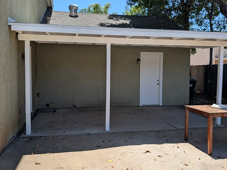 Back patio area