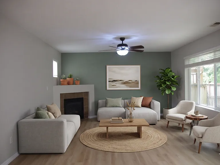 living room furnished