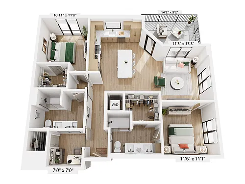 Floor plan B12