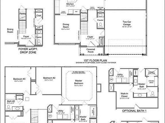 Talbot Floor plans