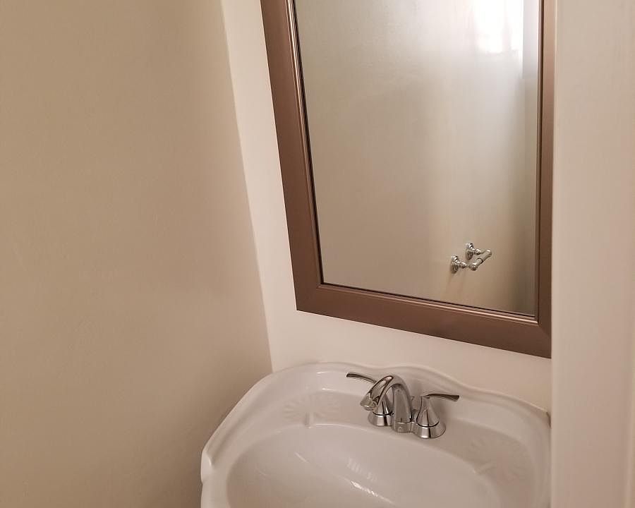 Master bath sink and mirror