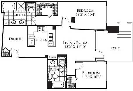 Floor plan 2 Bedroom FP 07