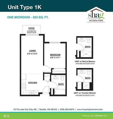 Floor plan 1 Bedroom