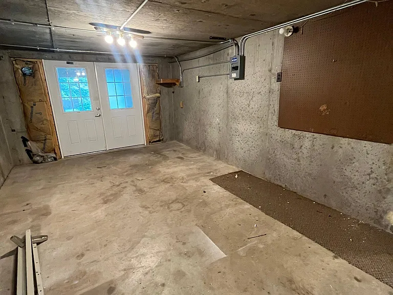 basement storage area, walk-out basement