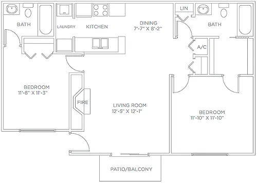 Floor plan Hamilton-Renovated