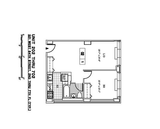 2nd image of 321 W 54th St APT 502