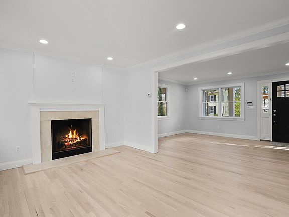 Family Room wood burning fireplace