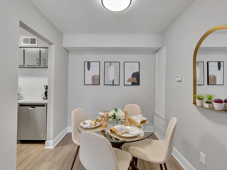 One Bedroom Dining Room Model