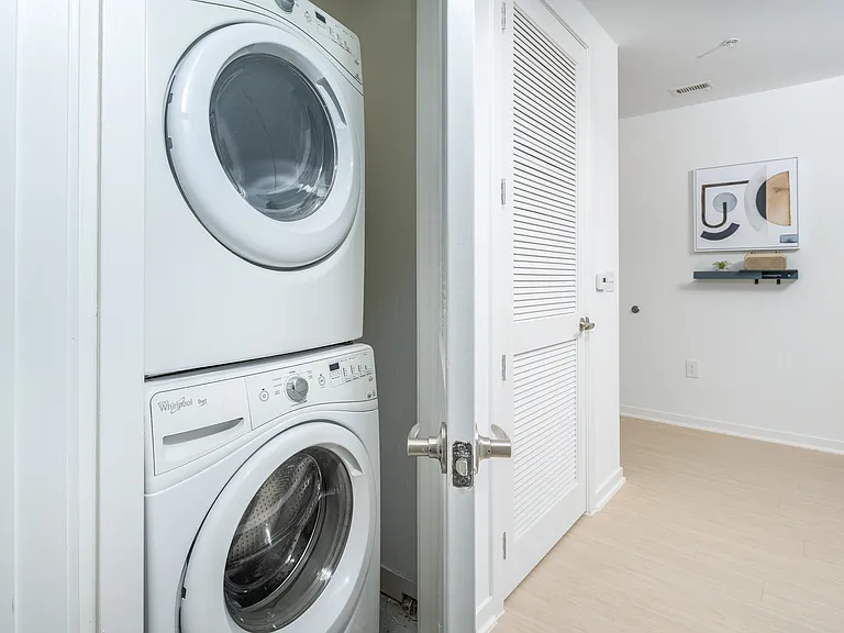 Washer and dryer in each apartment home