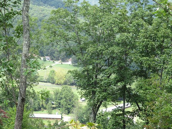 Looking down onto the valley