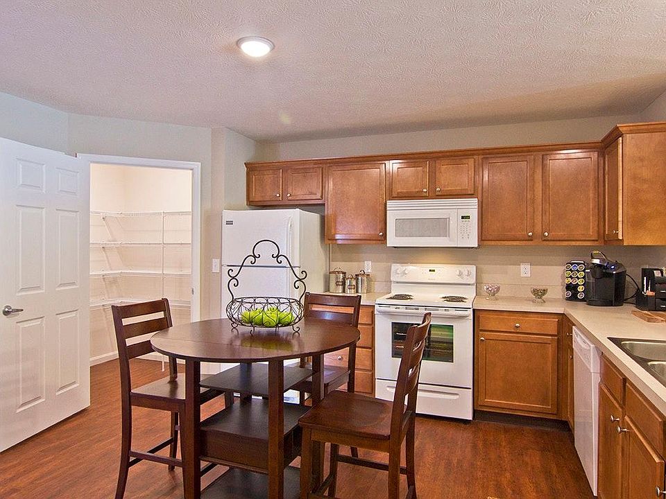 Open kitchen with large walk-in pantry