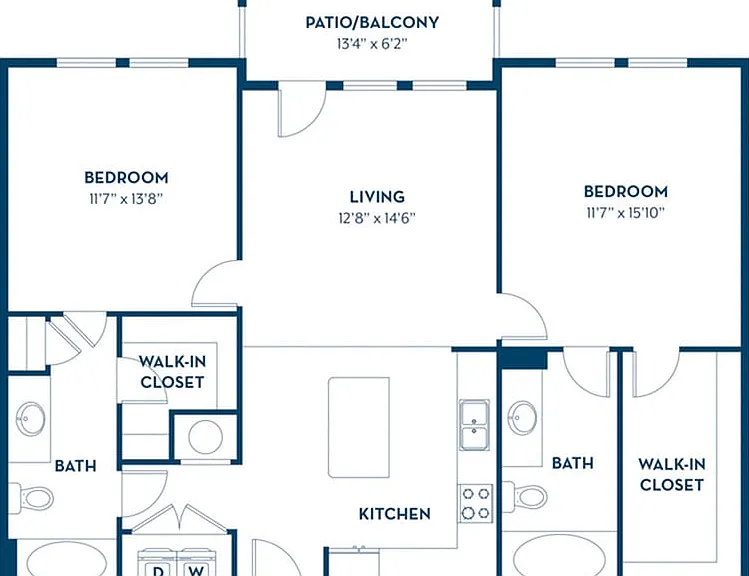 2 Bedroom | 2 Bath | 1106 SF 2 Bedroom | 2 Bath | 1106 SF